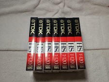 TDK HS T-120 VHS Sealed Blank Tape lot of 7