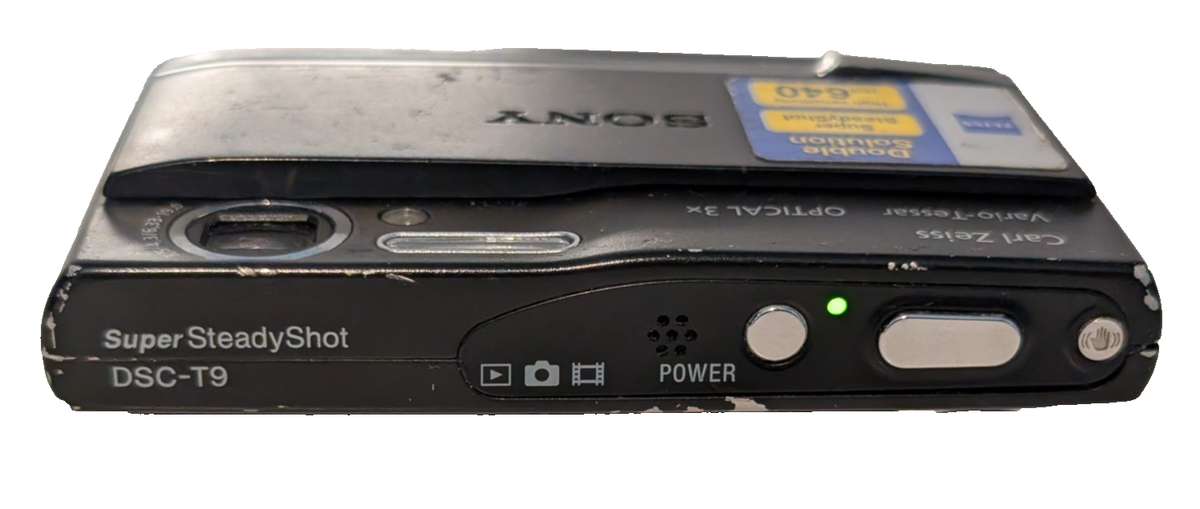 Sony Cyber-shot DSC-T9 6.0MP Digital Camera - Silver for sale