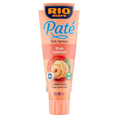 Rio Mare Creamy PINK SALMON pate in a tube 100ml -Made in Europe -FREE SHIP