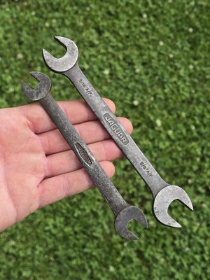Vtg Jaguar Garrington 9/16'' & 5/8'' Jaguar 11/32'' & 3/8'' Old Wrench Kit Tool Lot