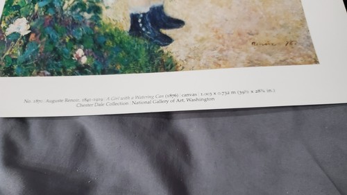 Lot of 2 Auguste Renoir Paintings- Lithographs in Cardstock - Picture 4 of 8