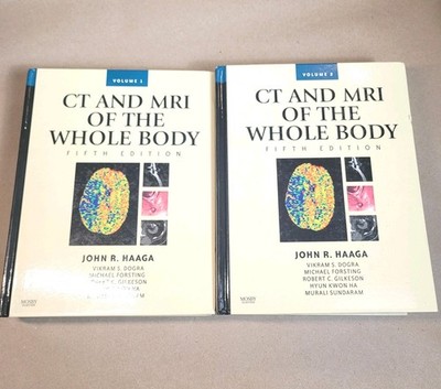 CT and MRI of the Whole Body by John R. Haaga 2 Vol Set Fifth Edition Hardcover 