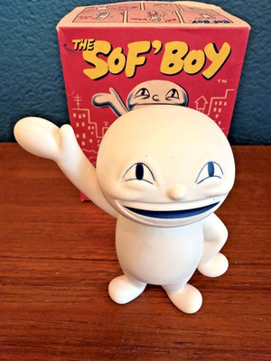 Sof' Boy Mini Vinyl Figure Archer Prewitt Presspop Japan 2004 w Box Comic