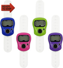 4 PCS Electronic Finger Counter, 5 Digit Number and LCD Electronic Digital Disp