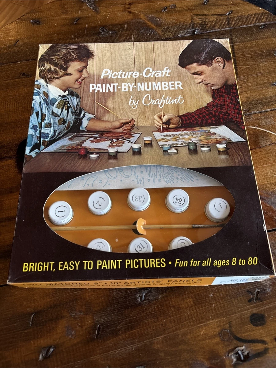 Vintage Paint By Number Pictures In Paint By Numbers Kits for sale