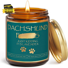 Mothers Day Dachshund Gifts for Women Mom,Weiner Weenie Dog Gifts with Candle fo