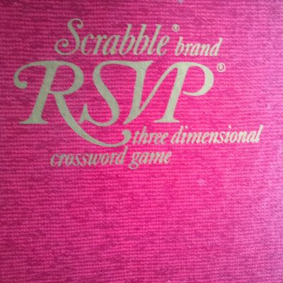 SCRABBLE RSVP Three Dimensional Crossword Games Copyright 1966, 1970 USA Wooden