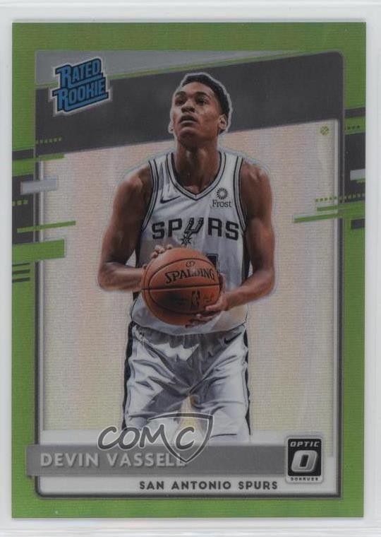 2020 Donruss Optic Rated Lime Green Prizm /149 Devin Vassell #161 Rookie RC 1e3h