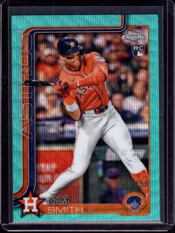 CAM SMITH 2025 Topps Chrome Update #USC145 Aqua Wave Refractor RC #023/199