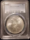 1885 O Morgan Silver Dollar PCGS MS64