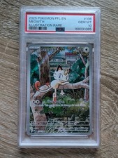 Meowth 106/094 Illustration Rare Pfl En-Phantasmal Flames Pokemon PSA 10