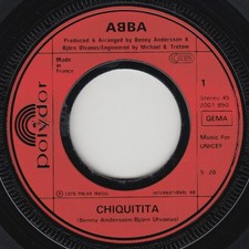 2 ABBA singles Thank you for the music + Chiq...