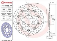2X Brembo 78B40877 Bremsscheibe Vorne Schwimmend, 320/94X5Mm 6X110Mm, Befestigun