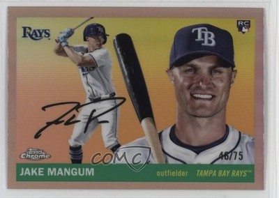 2025 Topps Chrome Platinum Anniversary /75 Jake Mangum #293 Rookie RC 12xs