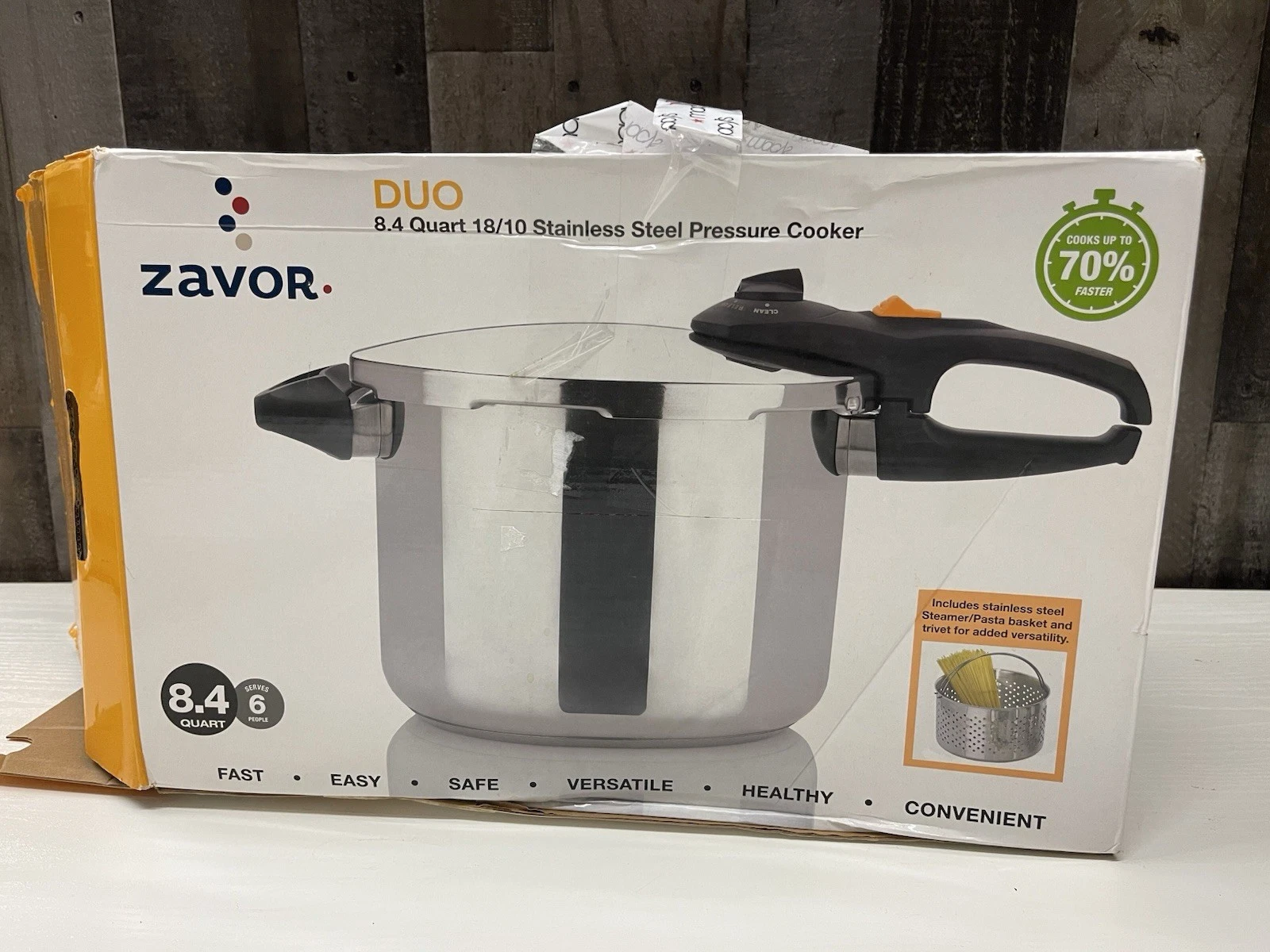 ZAVOR DUO STAINLESS STEEL PRESSURE COOKER - Missing Base Handle
Opens in a new window or tab