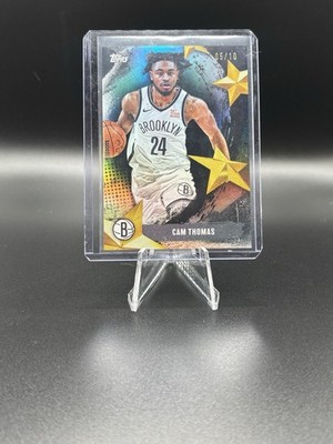 2025-26 Topps Stars of NBA Cameron Thomas #SA-13 Black Rainbow /10