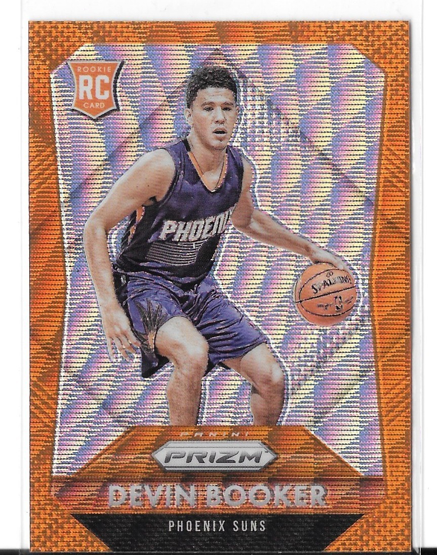 2015-16 Panini Prizm - Rookies Devin Booker #308 Orange Wave Prizm (RC)