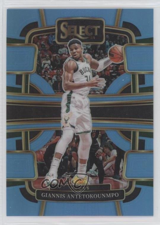 2023 Panini Select Concourse Light Blue Prizm /299 Giannis Antetokounmpo #60 hs9