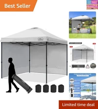 Portable 10x10 Pop Up Canopy Tent - Ultimate Sun & Rain Protection for Events