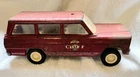 Vtg 1960s Tonka Jeep Wagoneer Fire Chief Steel Toy Truck 9"
