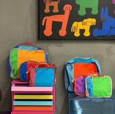 Cotopaxi 3-Piece Packing Cubes Set Durable Travel Organizer Storage Pouches