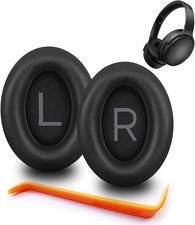 QC45 Ear Pads - Replacement for Bose QuietComfort 45, QC SE Headphones Black