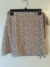 AE Whimsical Fairycore Wrap Skirt S Cottagecore Dainty Garden Girl Beachy Boho