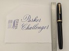 Parker Challenger Black Fountain Pen 14k Flexible Gold Nib Restored — photo 1