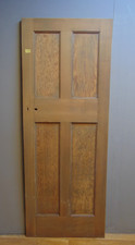 Door Doors Reclaimed 1930s 4 Panel Pine 30" x 77 3/4" ref 802D(FREE UK POSTAGE)