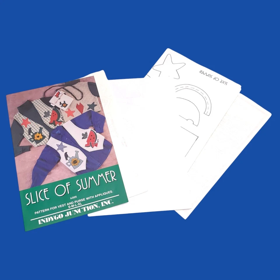 Slice of Summer Vest Applique Sewing Pattern Indygo Junction IJ325 S-XL - Image 3 of 3