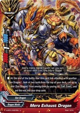 Buddyfight TCG card X-BT01/0057EN U Mera Exhaust Dragon The Dark Lord's Rebirth