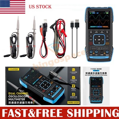 FNIRSI 2C23T Handheld Digital Oscilloscope Multimeter Function Signal Generator