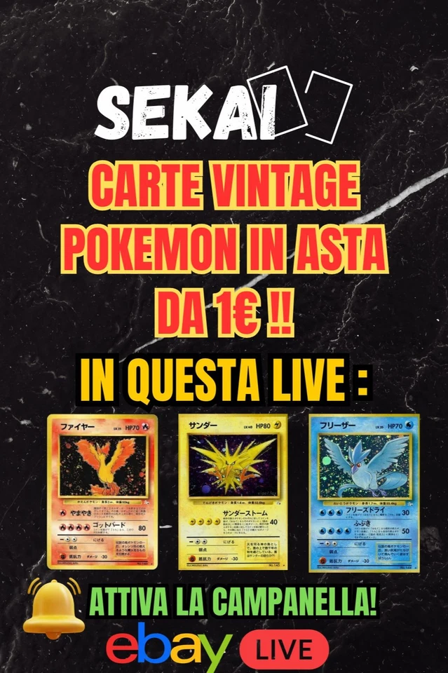 💥ASTE 1€ VINTAGE POKEMON NO RISERVA 💣 - RIP & SHIP Seconda Serata