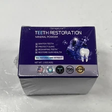 New Dental Restoration Mineral Powder, Mineral Tooth Powder Whitening 1.5 oz