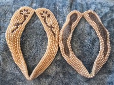 2 Vintage Japan Beaded Collar Necklace Choker