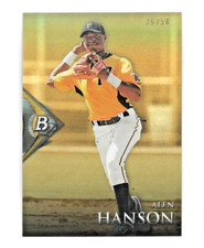 2014 BOWMAN PLATINUM  GOLD REFRACTOR SSP #/50 SET BREAK ALEN HANSON