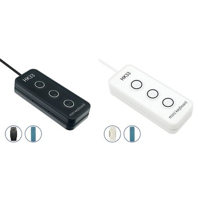 Keypad with Braille Design USB Macro Programming Key Keyboard for Working