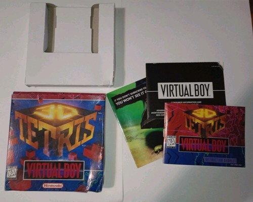 3D Tetris (Nintendo Virtual Boy) Box And Manual/Inserts ONLY