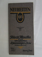 Historischer Uhren-Katalog der Firma Friedr. ...