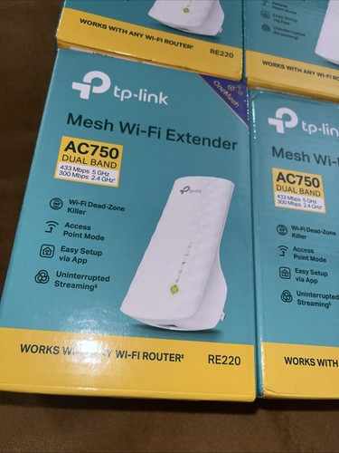 Brand New Lot Of 6 TP-LINK AC750 750Mbps WiFi Range Extender Basement Garage - Photo 2/24