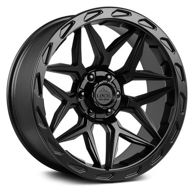 Lock Off-Road Matrix Wheel 22x10 (-18, 6x139.7, 106.2) Black Single Rim