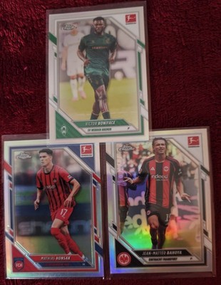 Topps Bundesliga Chrome Refractor 3 Card Lot