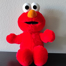 Vintage 1997 Tyco Toss Tickle Me Elmo 19" Plush Sesame Street- Works