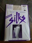 NIP Vintage Phantom Silks Lace Top Stay Ups Oyster Size B
