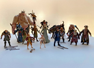 THE HOBBIT AN UNEXPECTED JOURNEY Komplett Sammlung 3.75 inch Bridge Direct 2012