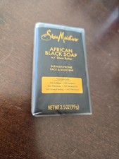 SHEA MOISTURE AFRICAN BLACK SOAP BLEMISH-PRONE FACE BODY SOAP DS1