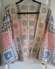 Bnwot Pretty Kimono Style Crochet Cardigan Size 16/18