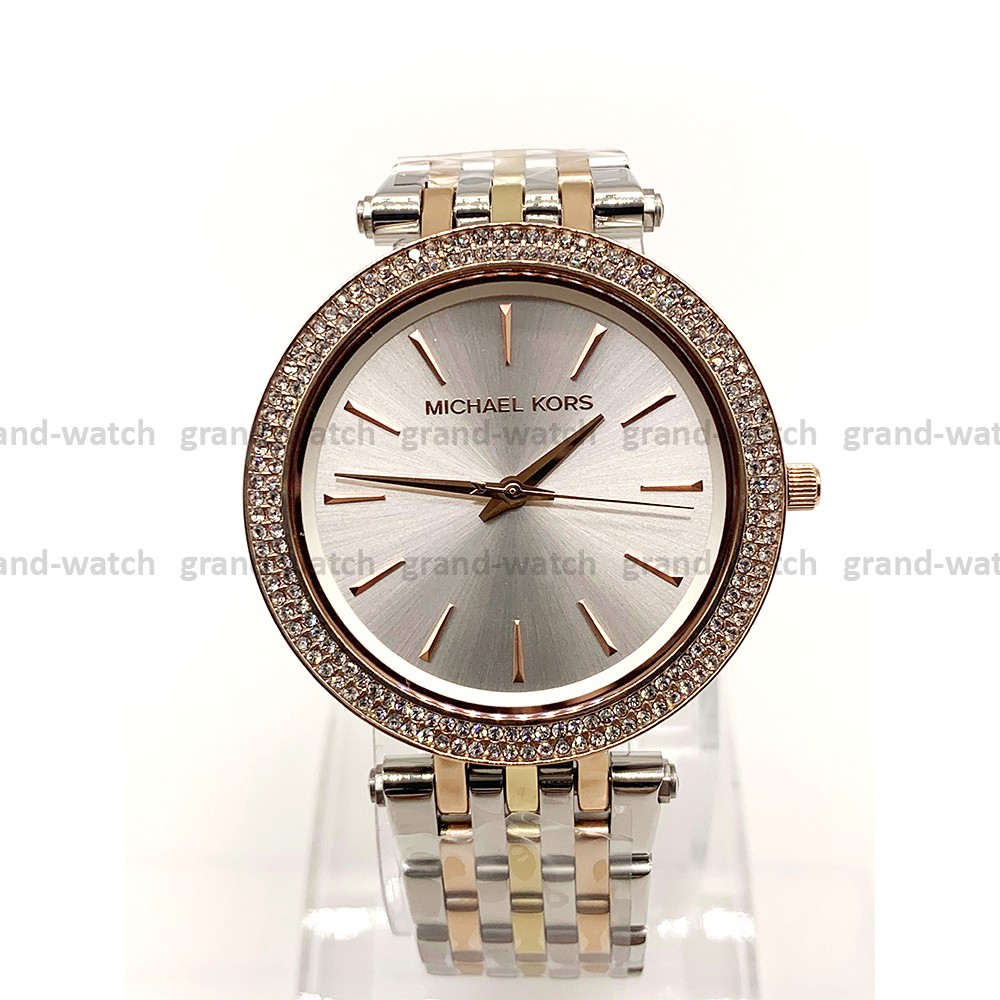 Michael Kors Darci MK3203 tri tone Wrist Watch for Women Pre-owned Michael Kors Darci MK3203 Wrist Watch for Women for sale  main image 3