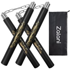 Nunchucks,Safe Foam Rubber Training Nunchucks 2pack Black