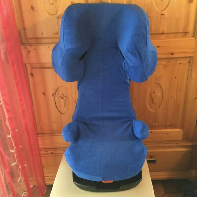 Sommerbezug Schonbezug Frottee für Cybex Solution X, X2, X-Fix,X2-Fix blau